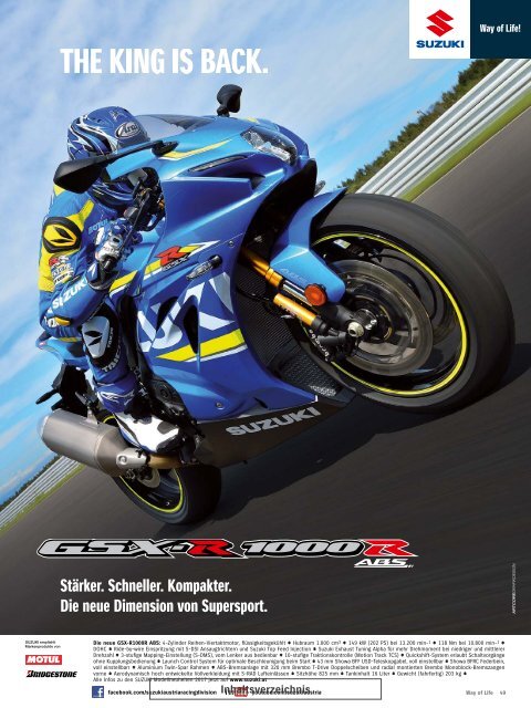 Suzuki Way of Life Magazin Frühling 2017