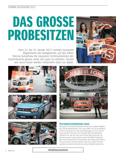 Suzuki Way of Life Magazin Frühling 2017