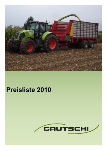 Preisliste 2010