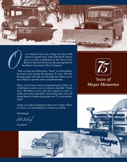 Meyer 75th Anniversary - Meyer Products