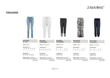Special Jeans & Trousers-Zabaione