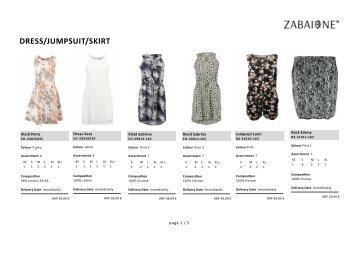 Special Skirt & Dresses-Zabaione