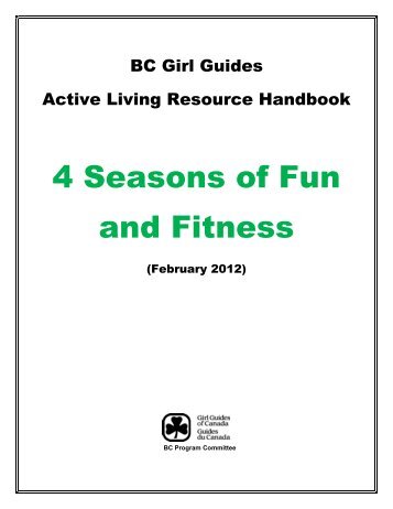 ACTIVE LIVING RESOURCE HANDBOOK - BC Girl Guides