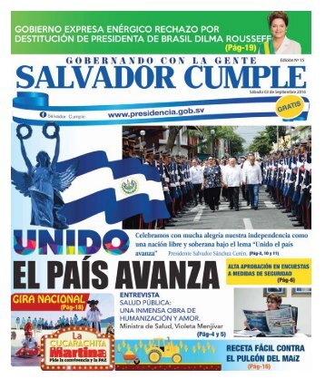 Periódico Salvador Cumple Nº15 3 de SEPT 2016