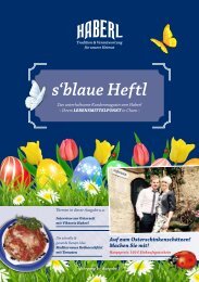 s‘blaue Heftl - Haberl Kundenmagazin Ausgabe 5 / 22.03.2017