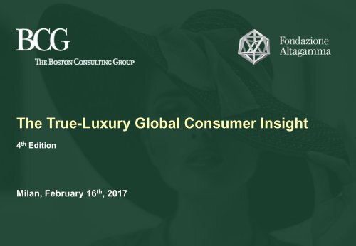 The True-Luxury Global Consumer Insight