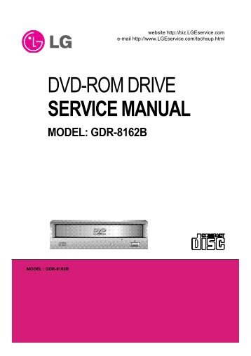 se rvice manual model: gdr-8162b