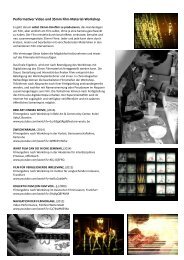 JOS DIEGEL - Performativer Video-und 35mm-Film-Material Workshop