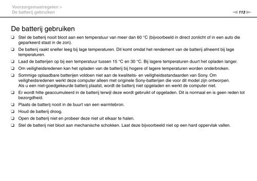 Sony VGN-P21S - VGN-P21S Mode d'emploi N&eacute;erlandais