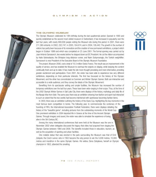 Olympism in action - International Olympic Committee