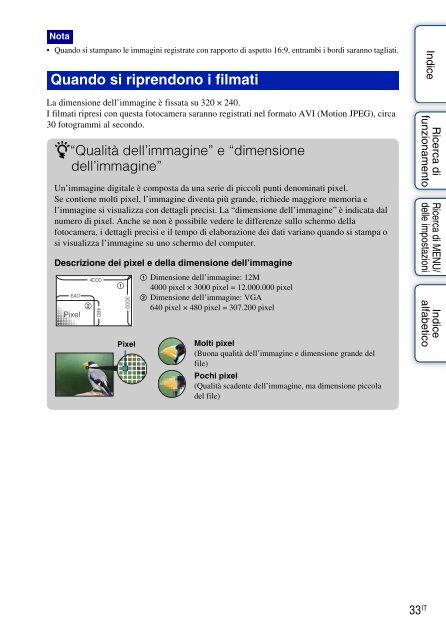 Sony DSC-W190 - DSC-W190 Consignes d&rsquo;utilisation Italien