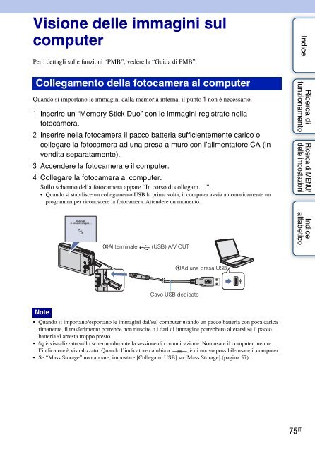 Sony DSC-W190 - DSC-W190 Consignes d&rsquo;utilisation Italien