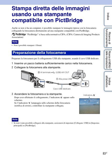 Sony DSC-W190 - DSC-W190 Consignes d&rsquo;utilisation Italien