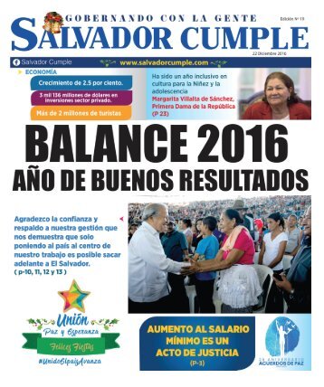 Periódico Salvador Cumple Nº19 22 de DIC 2016