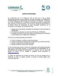 AVISO DE PRIVACIDAD