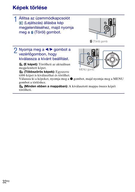 Sony DSC-W190 - DSC-W190 Consignes d&rsquo;utilisation Hongrois