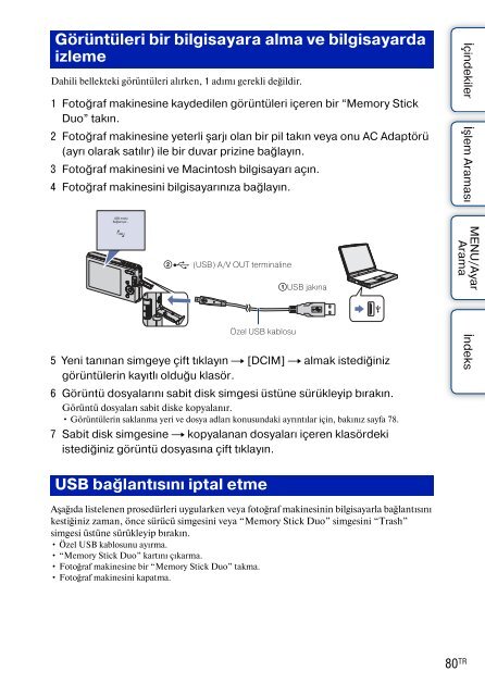 Sony DSC-W190 - DSC-W190 Consignes d&rsquo;utilisation Turc