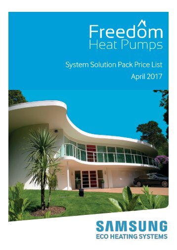 Freedom Heat Pumps Price List April 17