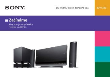 Sony BDV-L600 - BDV-L600 Guida di configurazione rapid Ceco