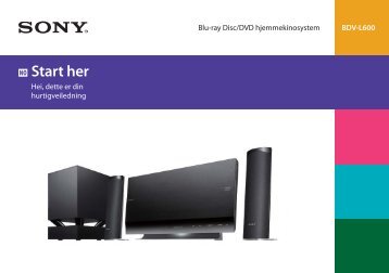 Sony BDV-L600 - BDV-L600 Guida di configurazione rapid Norvegese