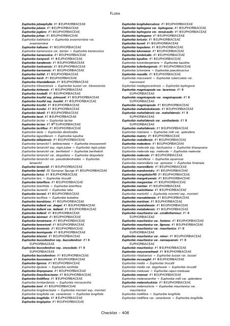 CHECKLIST OF FAUNA - Cites