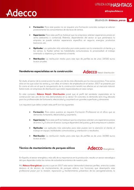 VIII Informe Adecco ¿Dónde encontrar empleo si estás en paro?