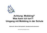 Achtung: Mobbing!* Was kann ich tun?! Umgang mit Mobbing in der ...