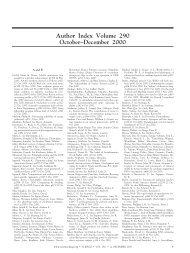 Author Index Volume 290 October–December 2000 - Science