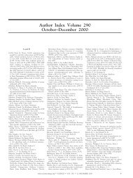 Author Index Volume 300 April–June 2003 - Science
