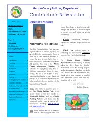 Building Newsletter April 2005 (pdf) - Marion County Florida