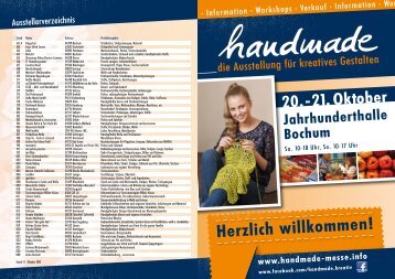 20.-21. Oktober Jahrhunderthalle Bochum - handmade