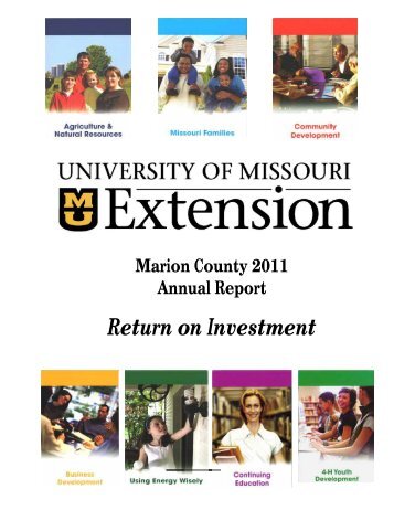 marion county extension 2011 annual report - University of Missouri ...