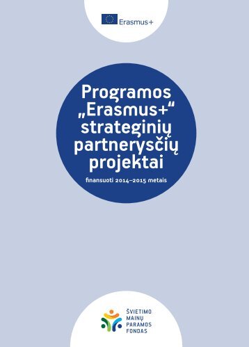 2014-2015 m. Erasmus+ KA2 finansuotų projektų sąvadas