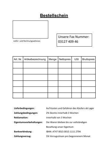 FA Bestellschein pdf