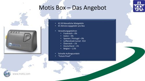 Motis Tolls Presentation March 2017 - DE