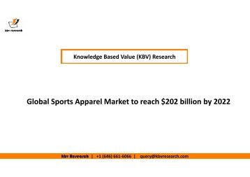 Sports Apparel Market Estimation