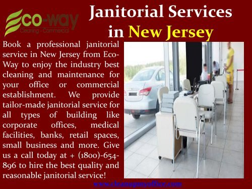 Janitorial Services in New Jersey|ECO-WAY Cleaning Commercial