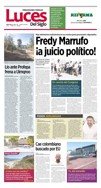 Fredy Marrufo ¡a juicio político!