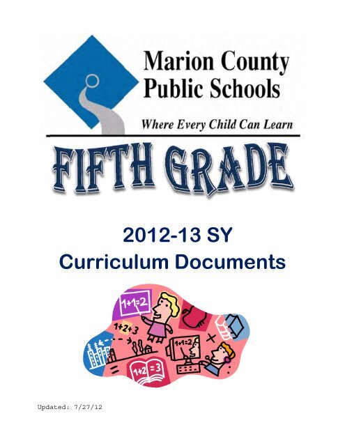 2012-13 SY Curriculum Documents - Marion County Public Schools