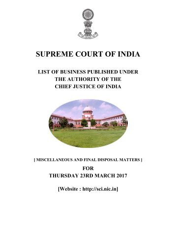 SUPREME COURT OF INDIA