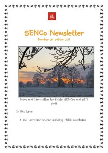 SENCo Newsletter - Bristol City Council