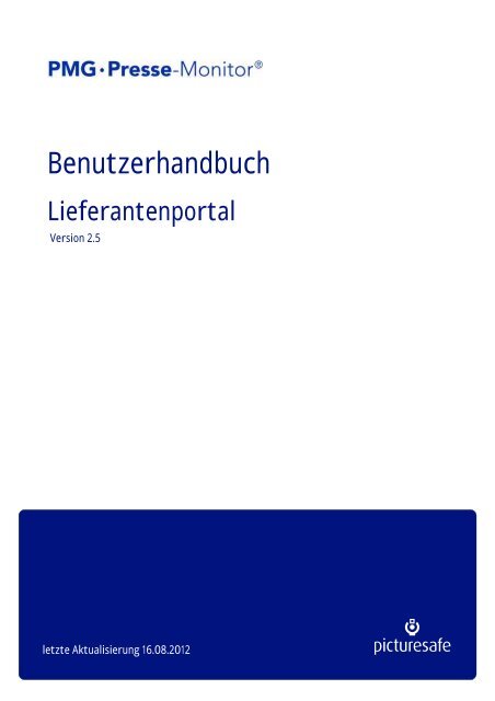 Benutzerhandbuch Pmg Presse Monitor