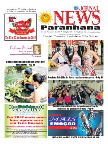 Jornal News Paranhana - Edição 3 (24/02/2017)