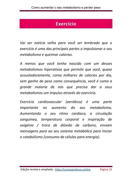 0-Como Aumentar o seu metabolismo e perder peso