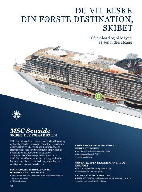 MSC Cruises hovedkatalog