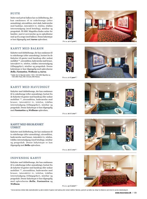 MSC Cruises hovedkatalog