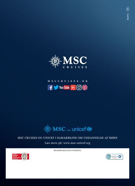 MSC Cruises hovedkatalog