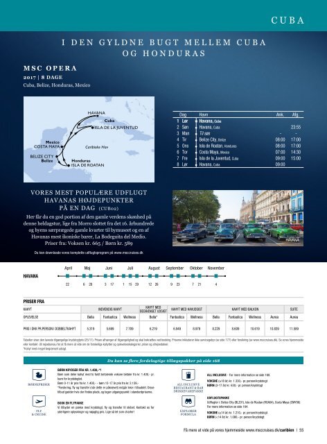 MSC Cruises hovedkatalog