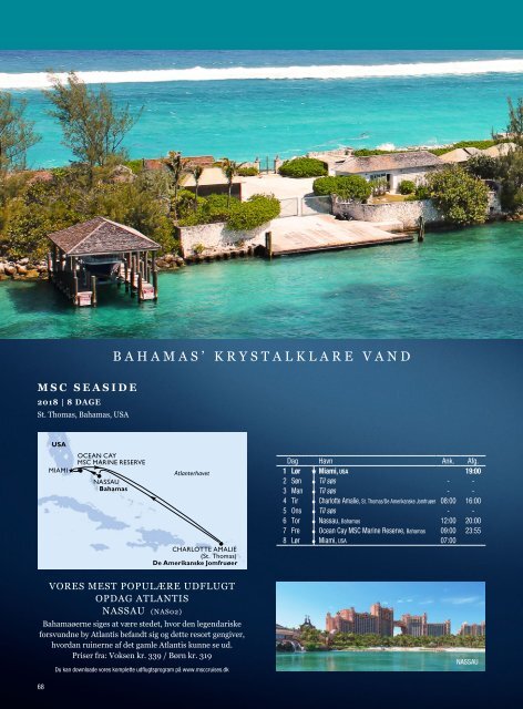 MSC Cruises hovedkatalog