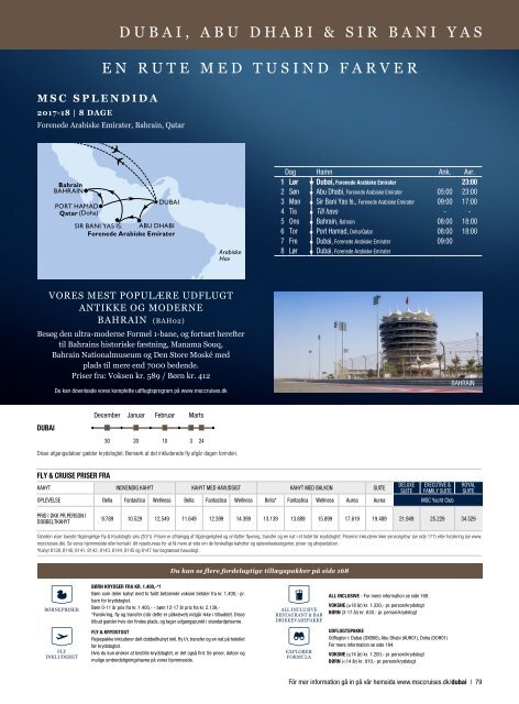 MSC Cruises hovedkatalog